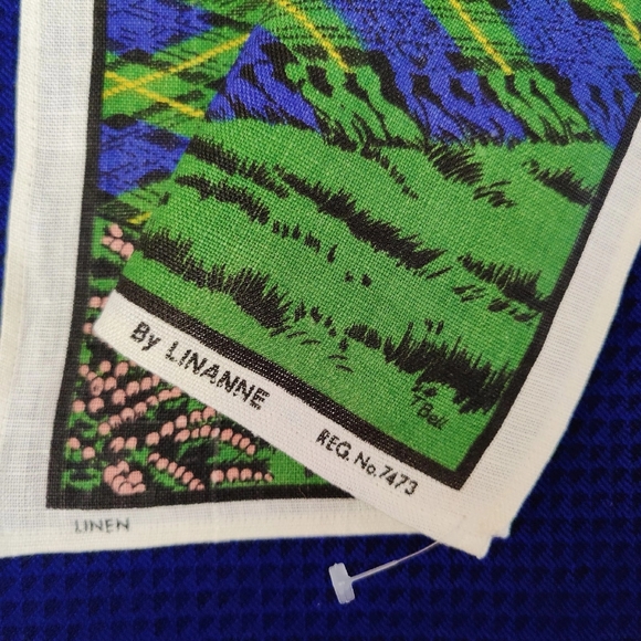 Vintage Scottish tea towel "Scottish Terriers. We Twa". Company: LINANNE. - Picture 6 of 7